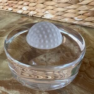 Orrefors Swedan Golf Art Glass